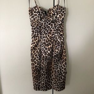 Cache Cheetah Print Dress